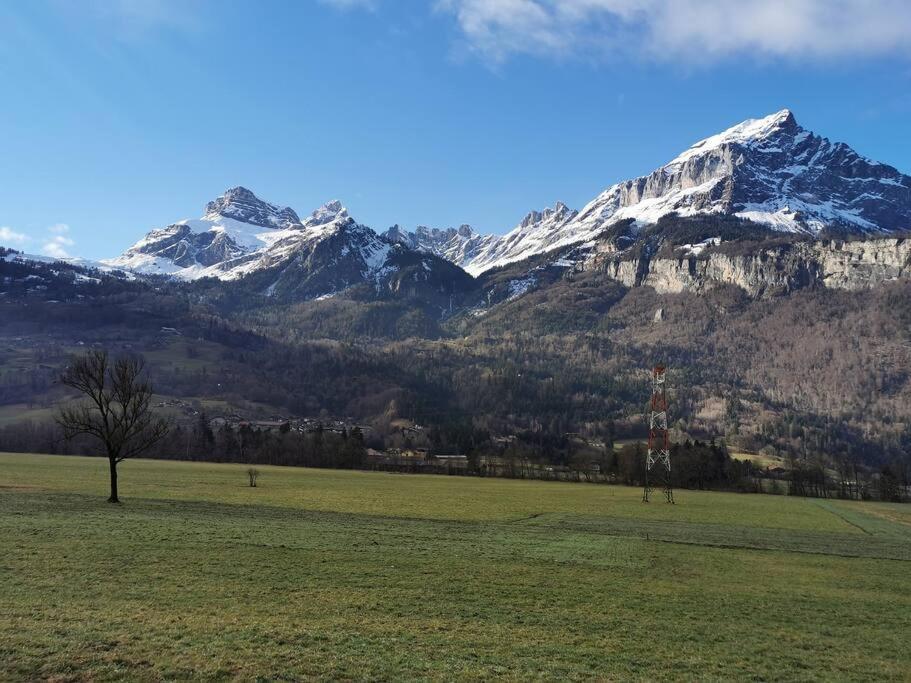 Super Appartement Cocooning Vu Mont Blanc Sallanches Eksteriør bilde